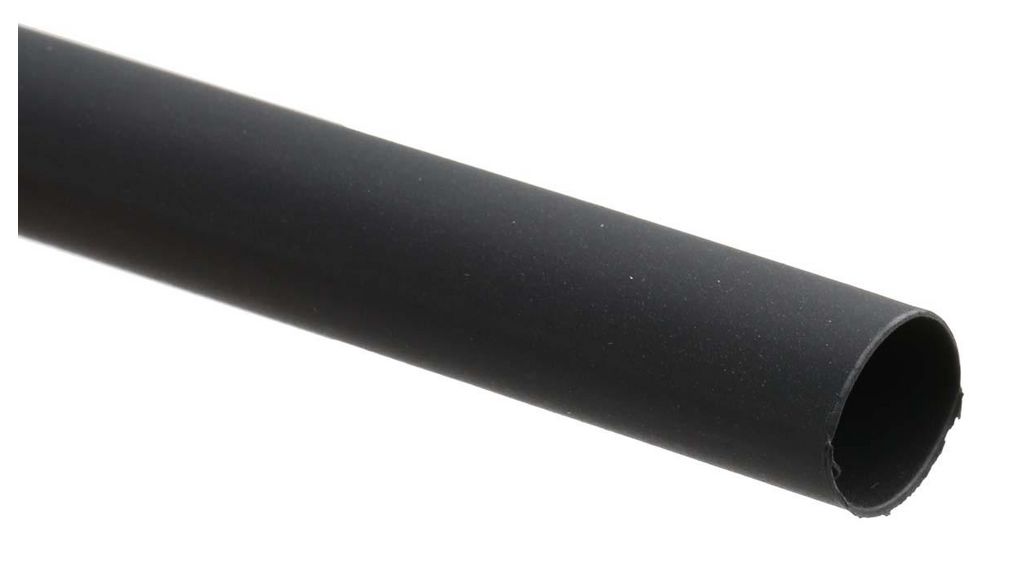 Krympslang Polyolefin, 4.8 ... 9.5mm, Svart, 1.2m, Paket med 5 delar